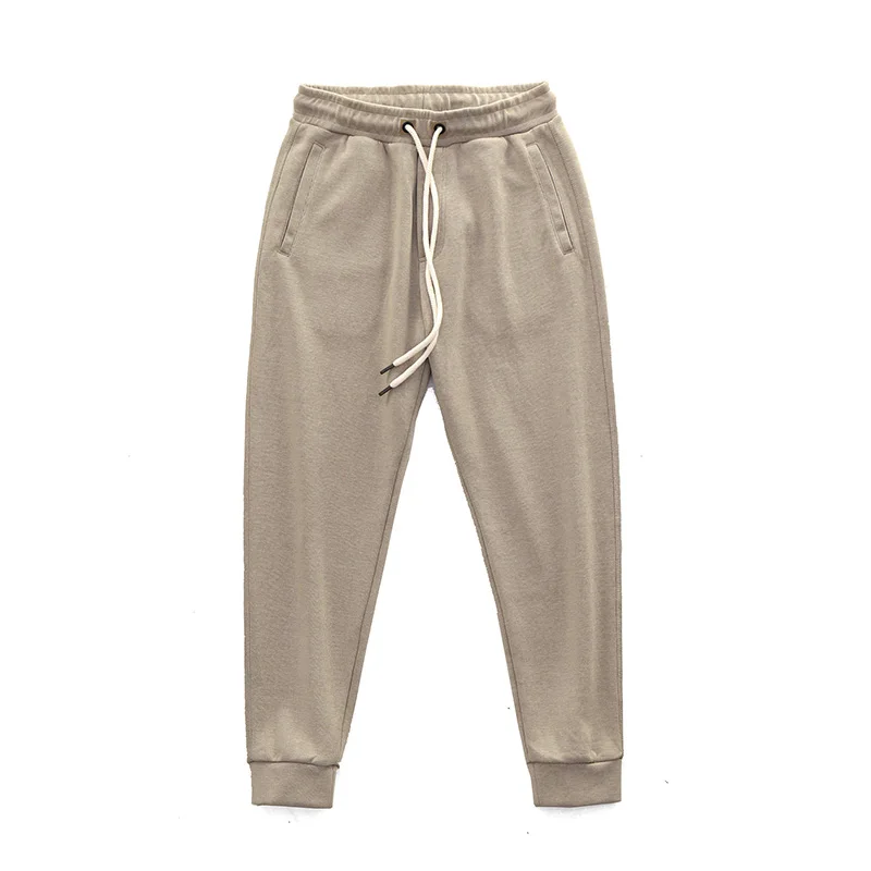 

Knitted Casual Pants Men's Japanese Retro Vintage Drop Feeling Drawstring Spring And Autumn Sports Pants Leggings