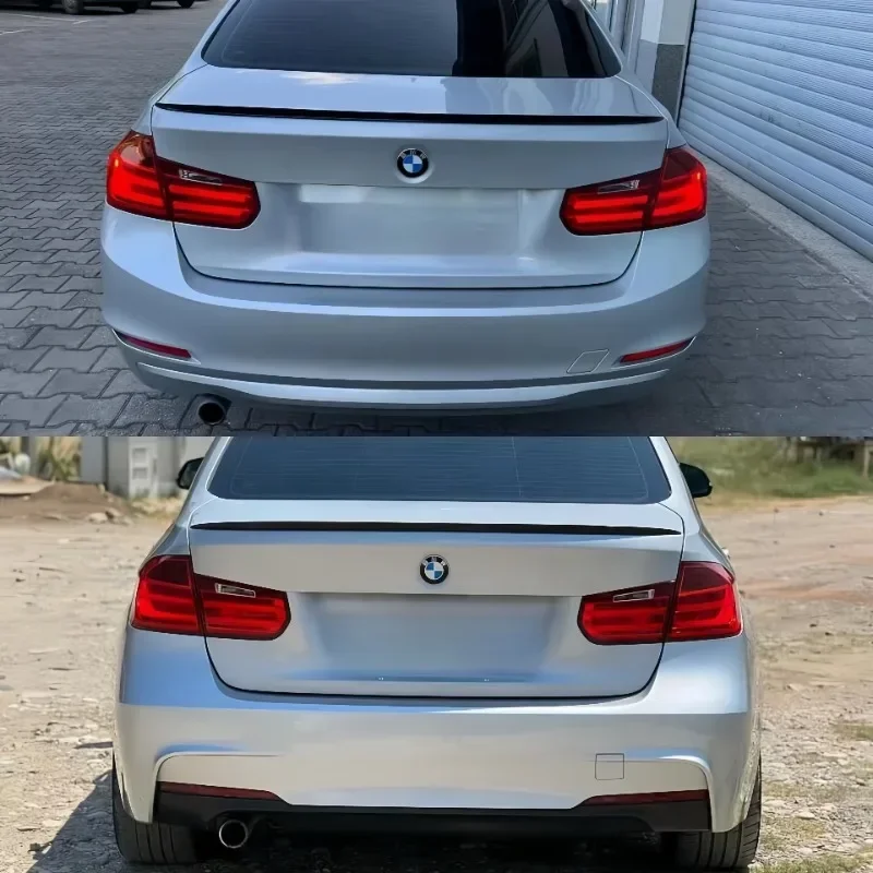 For BMW F30 F35 3 Series Sedan & F80 M3 2012-2019 M3 Style Rear Wing Spoiler Lip Car Spoiler Wing Glossy Black ABS Tail Wing