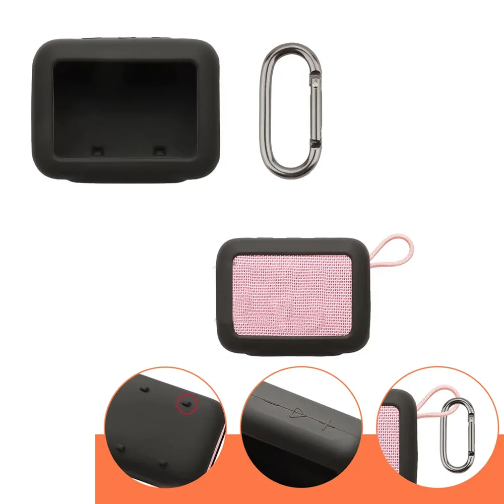 

for JBL Go 5 Silicone Case Shockproof Protective Cover 360° Seamless Fit Ultra Thin Washable Precision Cutouts for Charging