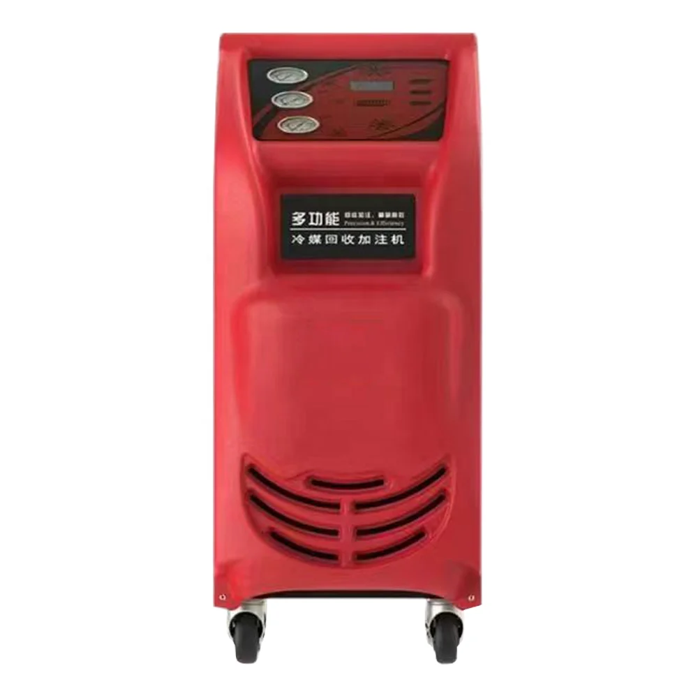 New Auto Air Conditioner Recycling Recharging Flushing Machine Metal Construction Efficient AC Recovery Tool