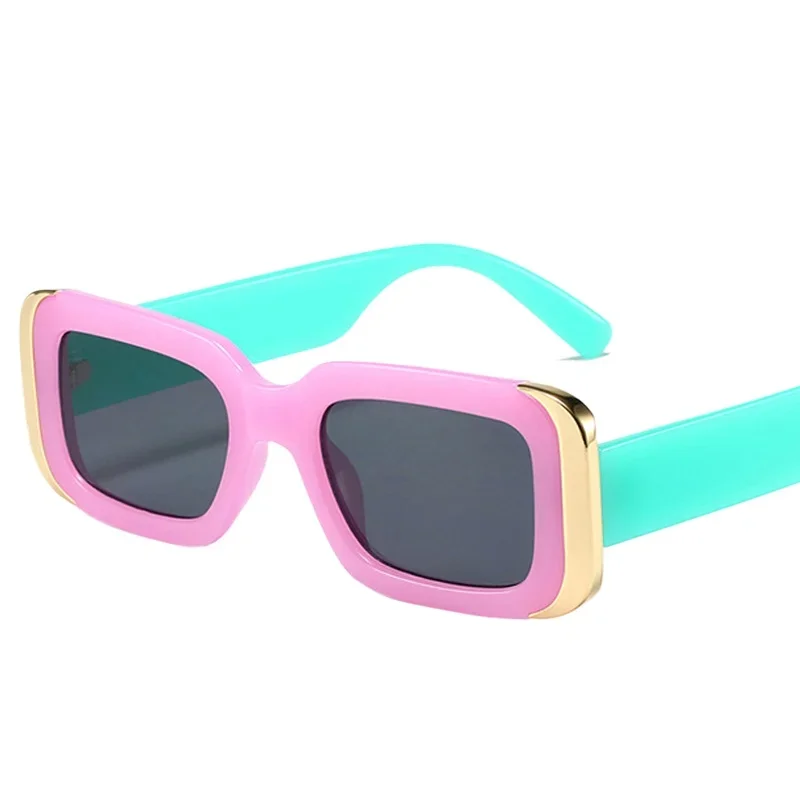 

Fashion Square Sunglasses Women Retro Brand Designer Jelly Color Shades UV400 Men Gradient Sun Glasses