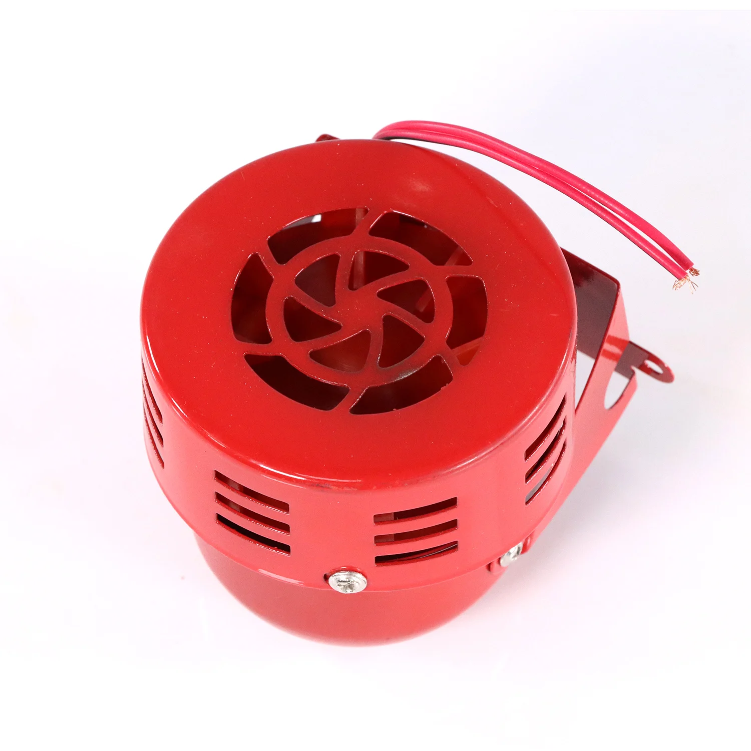 12 فولت 300DB أحمر صغير/مكامل محرك كهربائي غارة الجو الهواء هورن إنذار صوتي لشاحنة السيارات SUV قارب جرار RV ORV 100% العلامة التجارية الجديدة