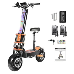 US EU Stock Fat Tire 13inch Electric Scooter High Speed 56MPH 60V 38.8Ah 8000W electric scooter for adults