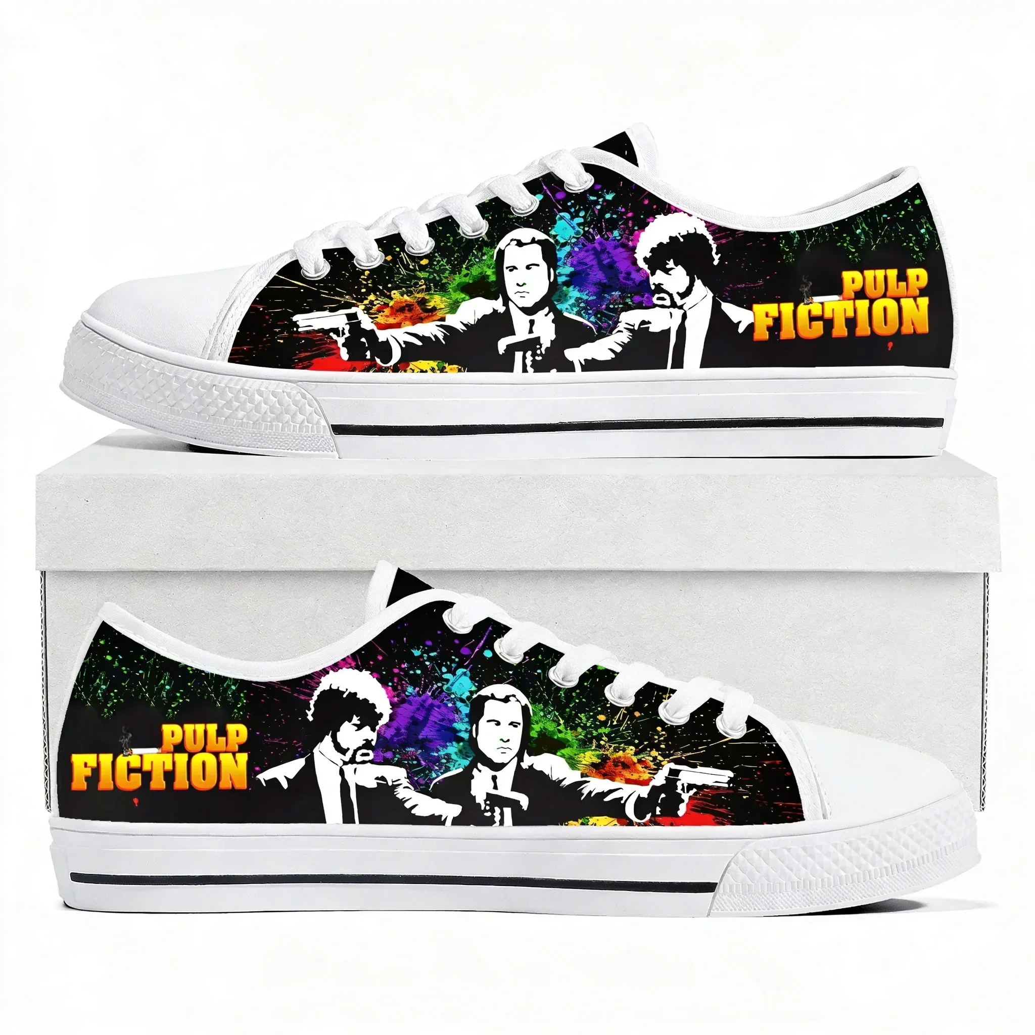 

Легкие кроссовки Pulp Fiction Low Top, мужские, женские, подростковые, из канваса, повседневные, для походов, легкая обувь