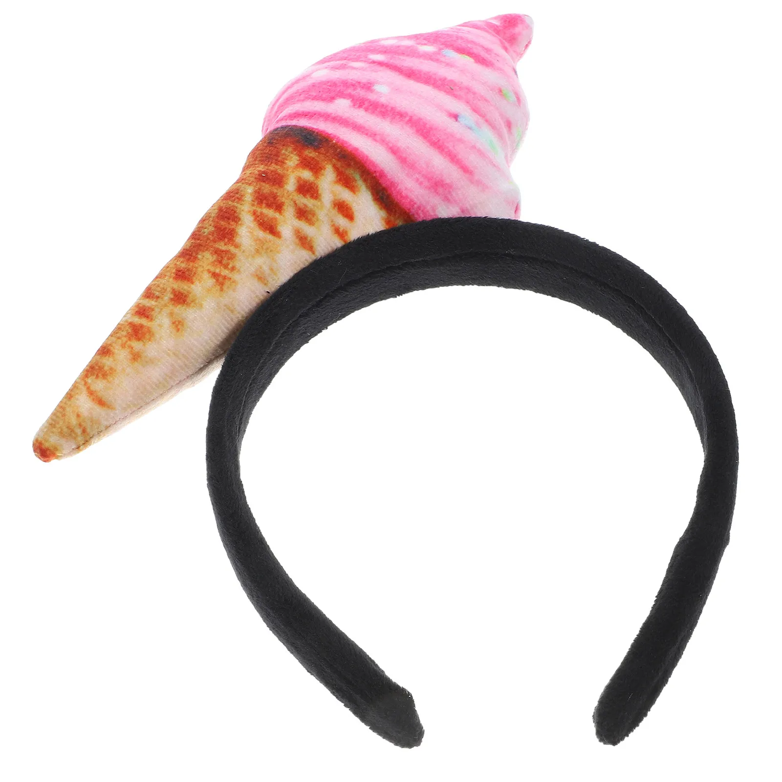 

Ice Cream Headband Women Headband 20.50x15.80x3.00cm Stylish Lightweight Hair Band Party Makeup Spa Hair Accessories