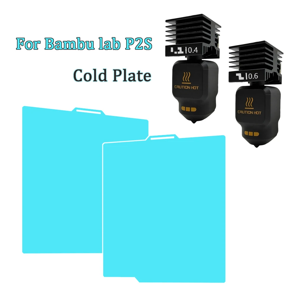 

Glacier Cool Plate P2S Build Plate 257x257mm Double Sided Heated Bed Build Plate For Bambu Lab P1P P1S A1 X1 X1C X1E 3D Printers