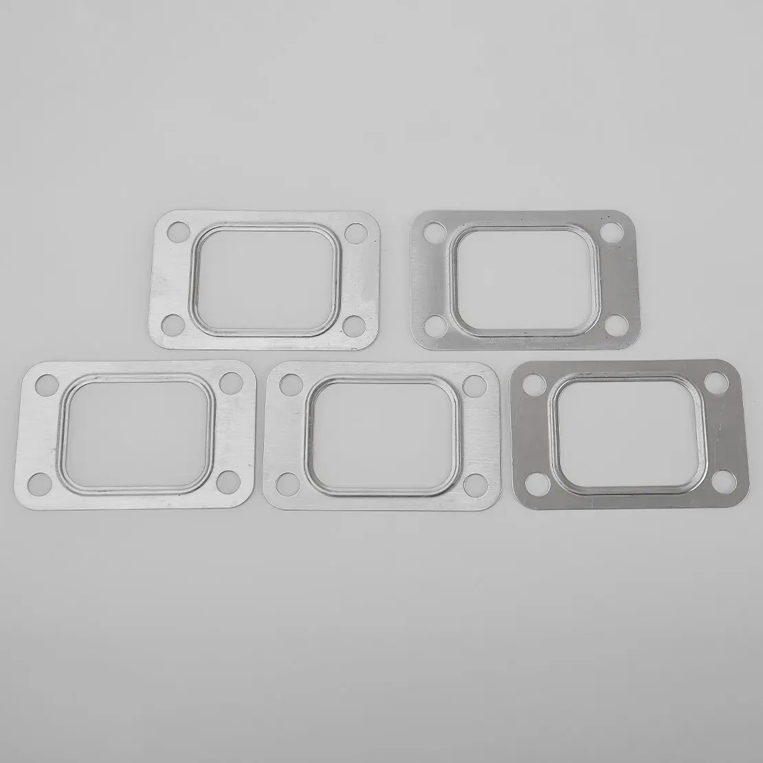 Car Silver Stainless Steel Universal 5Pcs Turbo Turbine Inlet Flange Fitting Gasket for T25 T28 GT25 GT28 T2