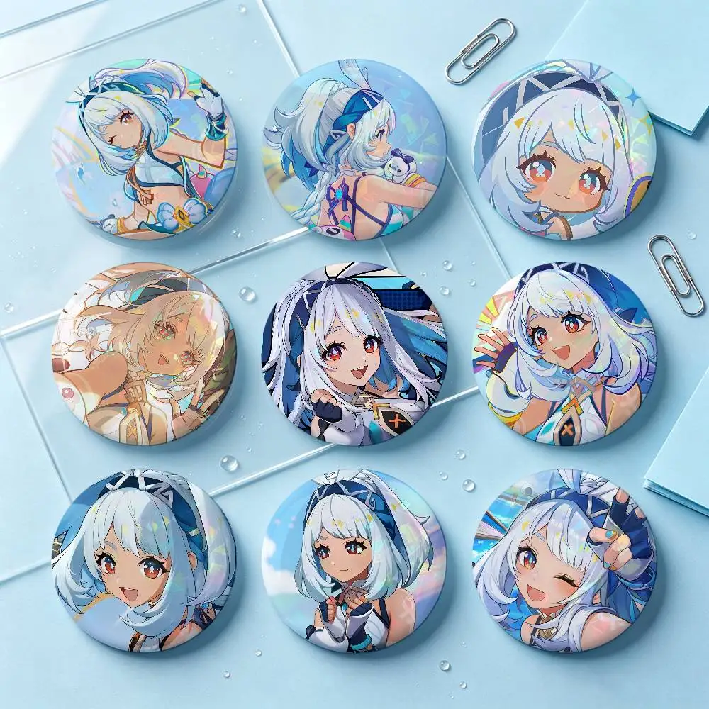 Mualani Genshin Impact Badges Button Round Creative Pin Brooch Badge Bag Decor Accessories Fans Collect Friends Gifts
