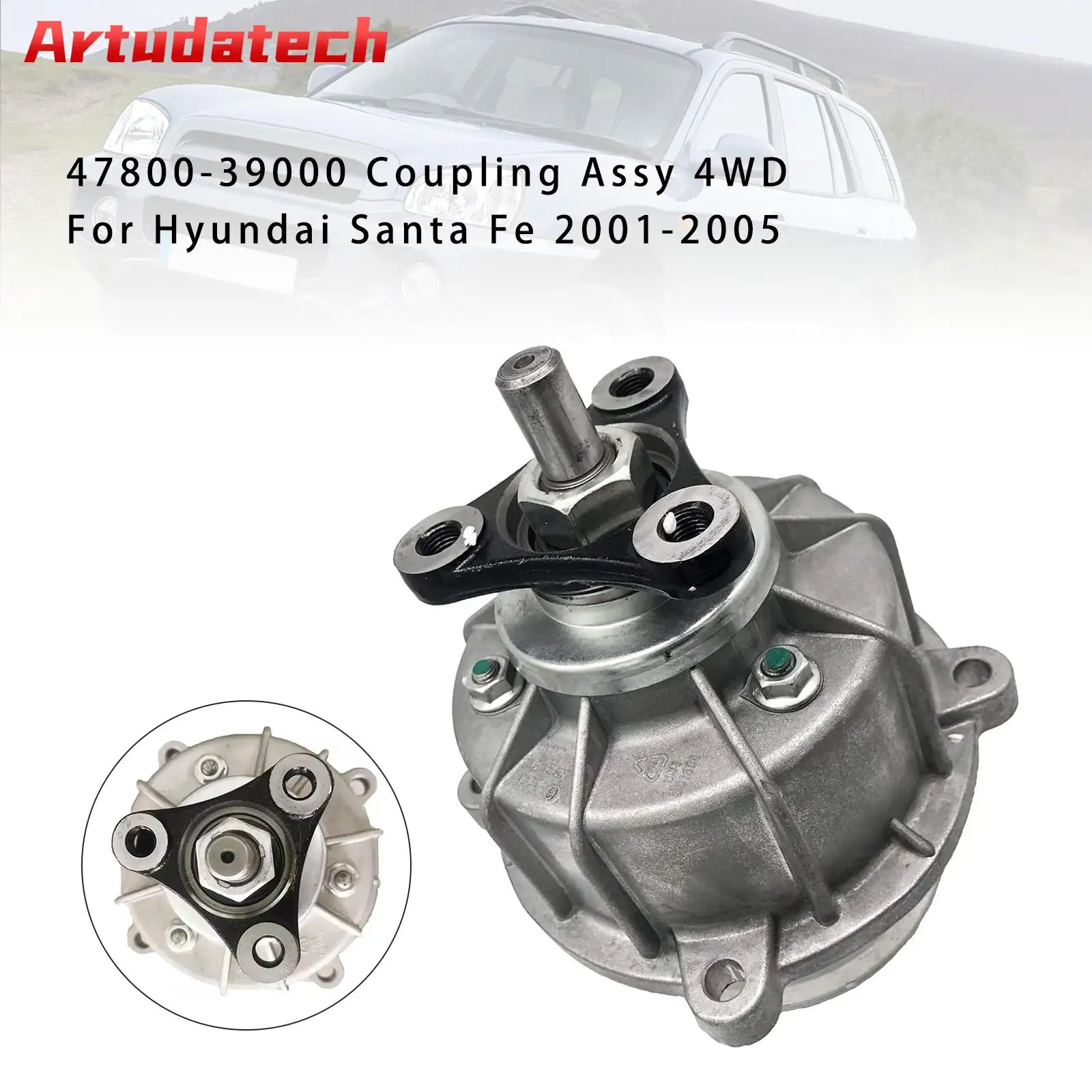 Artudatech 47800-39000 Coupling Assy 4WD For Hyundai Santa Fe 2001 2002 2003 2004 2005