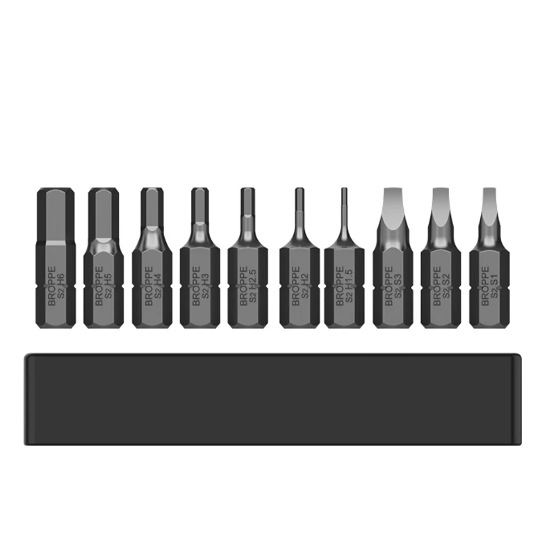 25MM Short Screwdriver Bits Phillips Slotted Hexagon Socket Torx Batch Head Strong Magnetism S2 High Hardness Screw Driver Bits