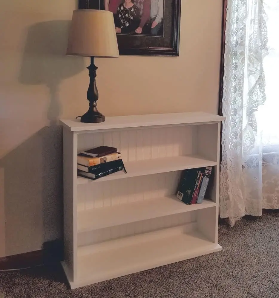 City Solid Wood Small Bookcase (Old Sage)