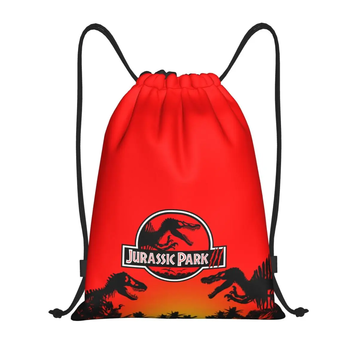 

Рюкзак на шнурке «Парк Юрского периода» для женщин и мужчин, спортивный рюкзак для спортзала, складная сумка для покупок в мире динозавров