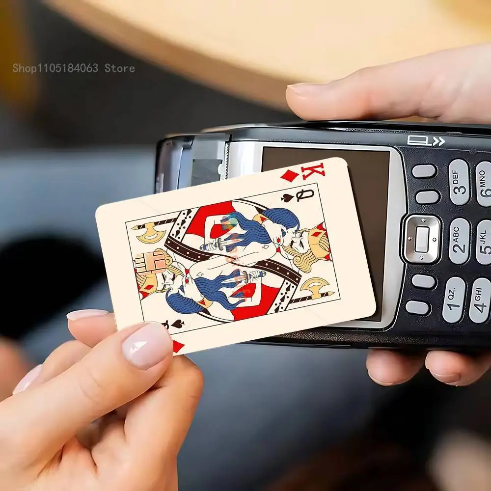 King Poker Stickers Credit Visa Debit Bank Charge Card Bus Metro Waterproof Sticker Decal