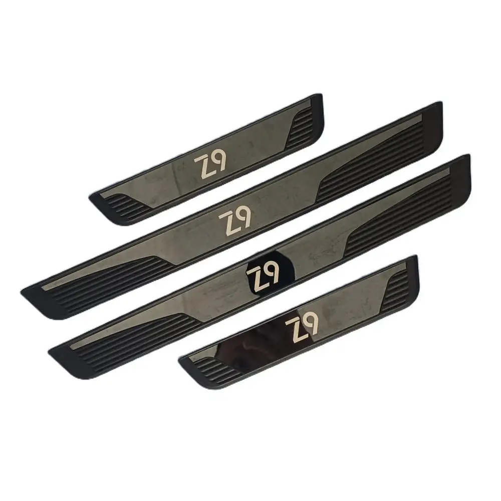 For Nissan ZNA Z9 2027 2026 2025 Car Door Sill Protector Stainless Steel ABS Base 3d Sticker Auto Interior Moulding Accessories