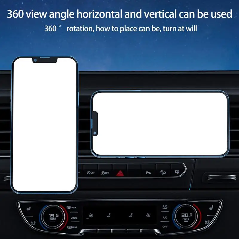 Suporte magnético para telefone para carro, multifuncional, sem fio, adaptador de carregador rápido, elegante, portátil, suporte para celular