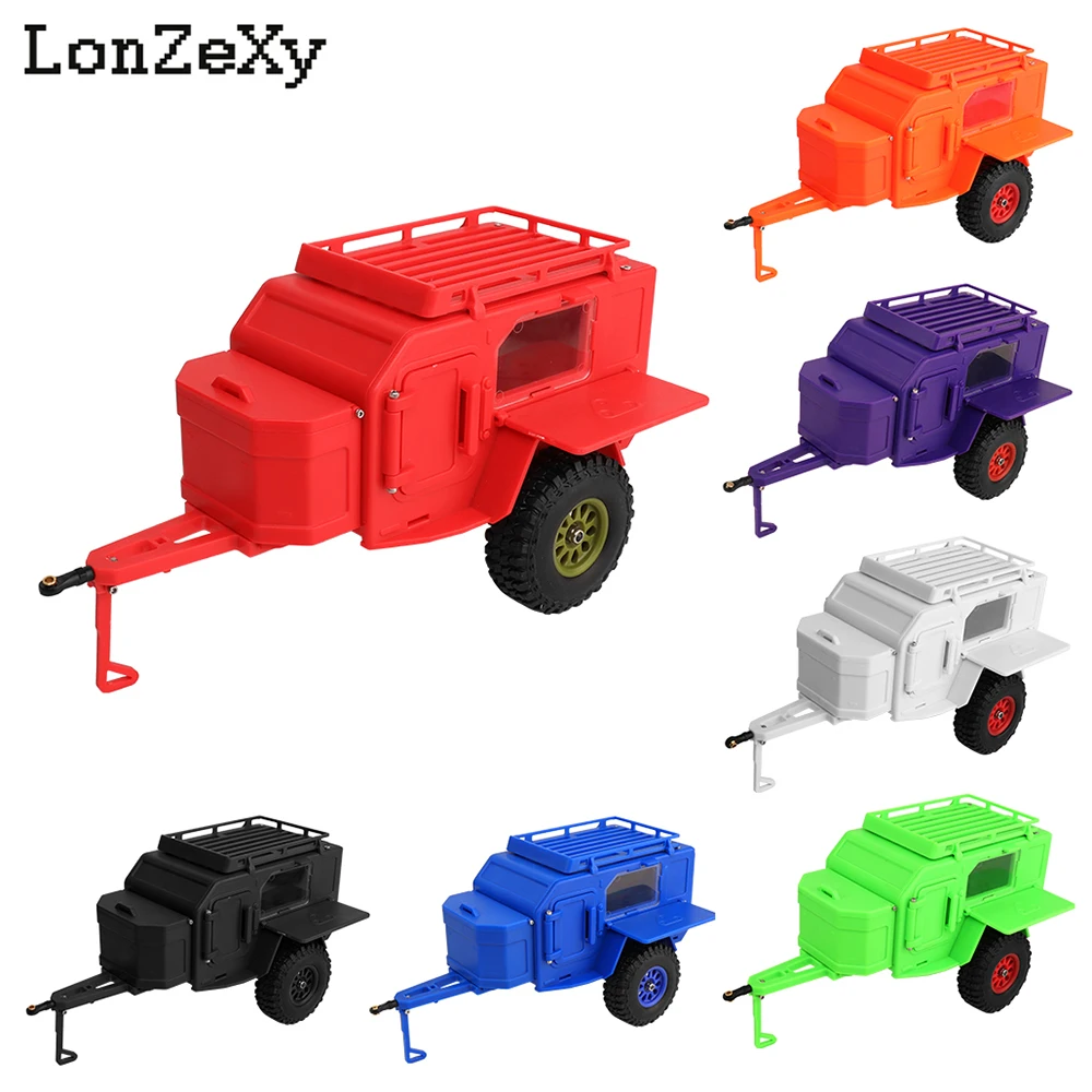 

1 шт. пластиковый внедорожный прицеп для кемпинга, декоративный элемент для радиоуправляемых краулеров 1/18 1/24 Axial SCX24 TRX4M, аксессуары для тюнинга