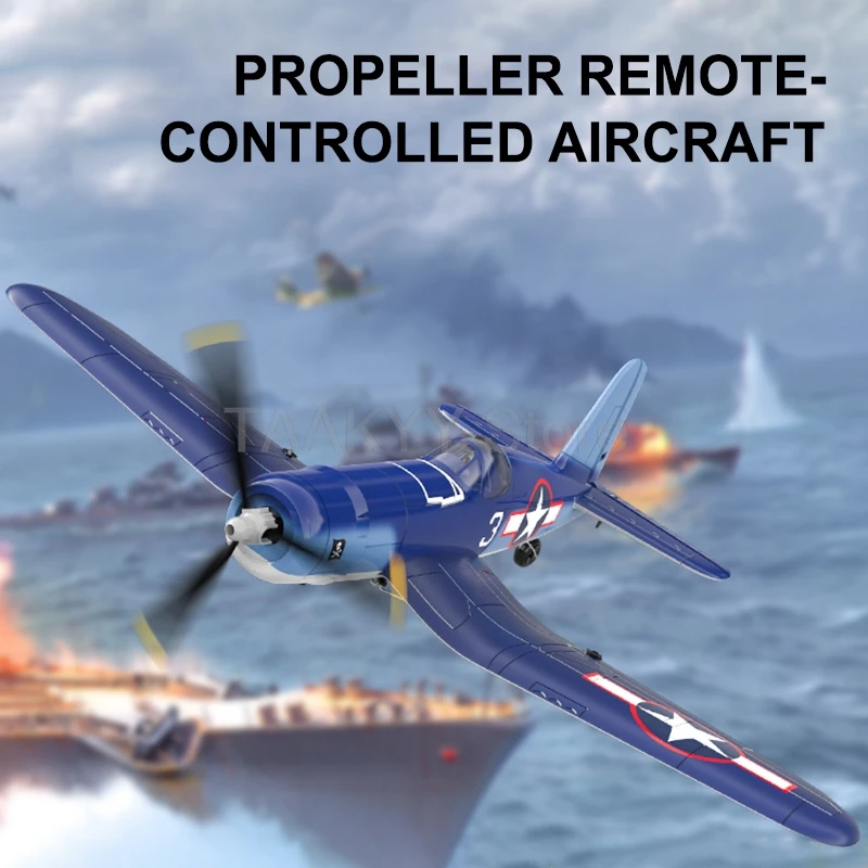 New F4U Corsair RC Plane EPP Foam 2.4Ghz 4CH 400mm Wingspan One-Key Aerobatic Remote Control Airplane Aircraft Fighter Toys Gift