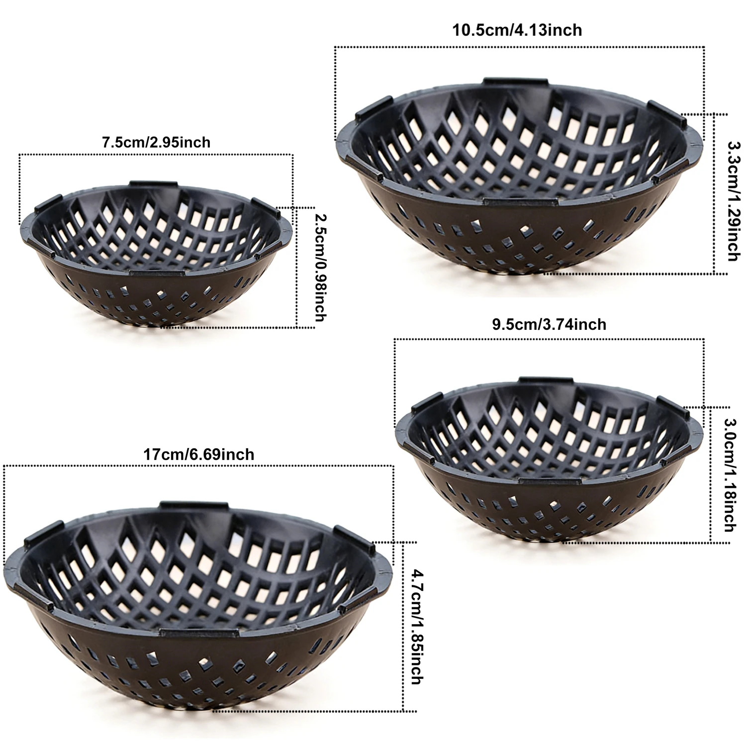 5pcs Round Plant Pot Drainage Pads, Breathable Mesh Bottom Mats for Small Flower Pots