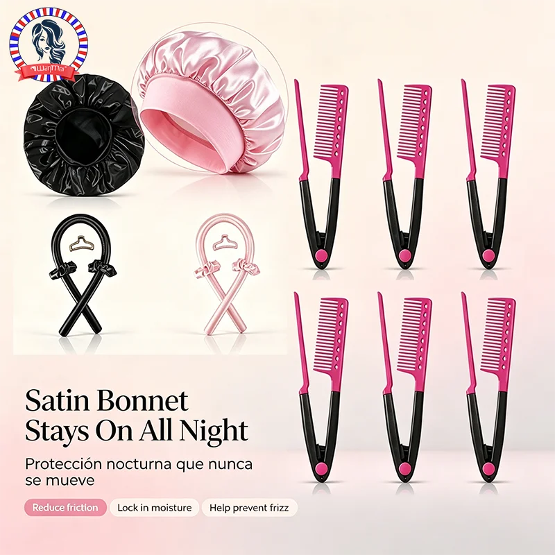 Sleeping Pack Overnight - WANMEI Heat‑Free Overnight Hair Curler Complete