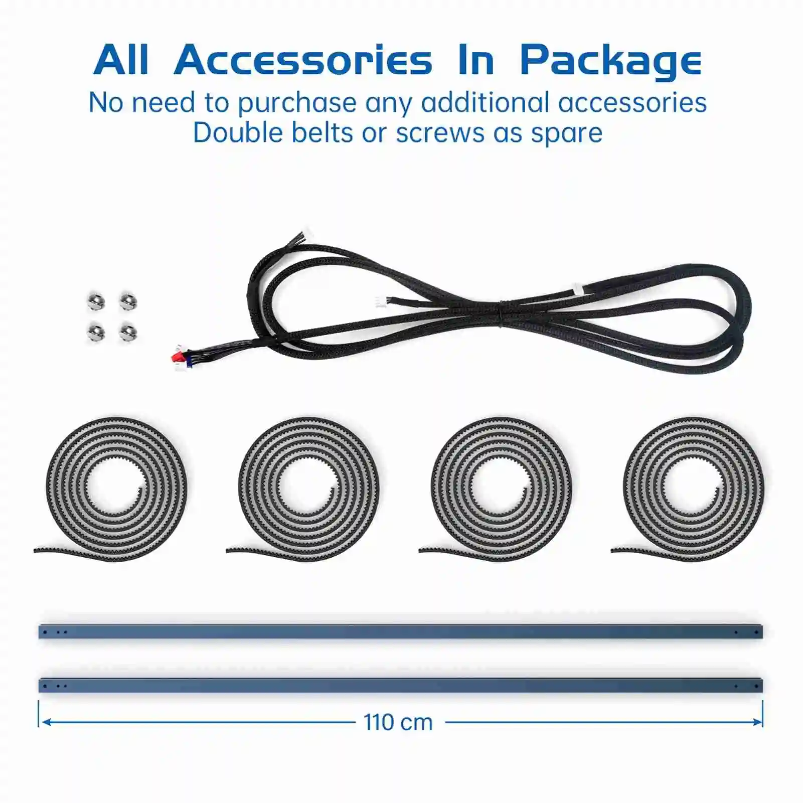 Engraving Area Expansion Kit for S30/S30 Pro Engraving Machine Y-axis Extension Kit to 935x400mm Aluminum Shaft Directly Install