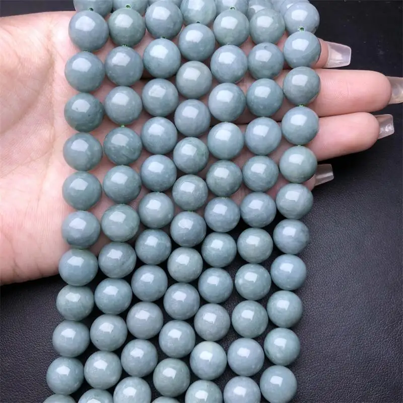 5.8MM Natural Jade Semi-finished Chain DIY Bracelet For Women Men Love Gift Crystal Beads Strands Jewelry Gift 1PCS