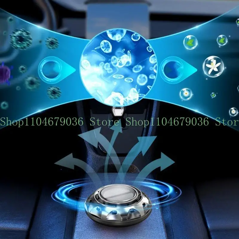 652F Rotated Air Freshener Aroma Freshener Decor Improve Interior Environment Easy Installation Dynamic Long-Lasting