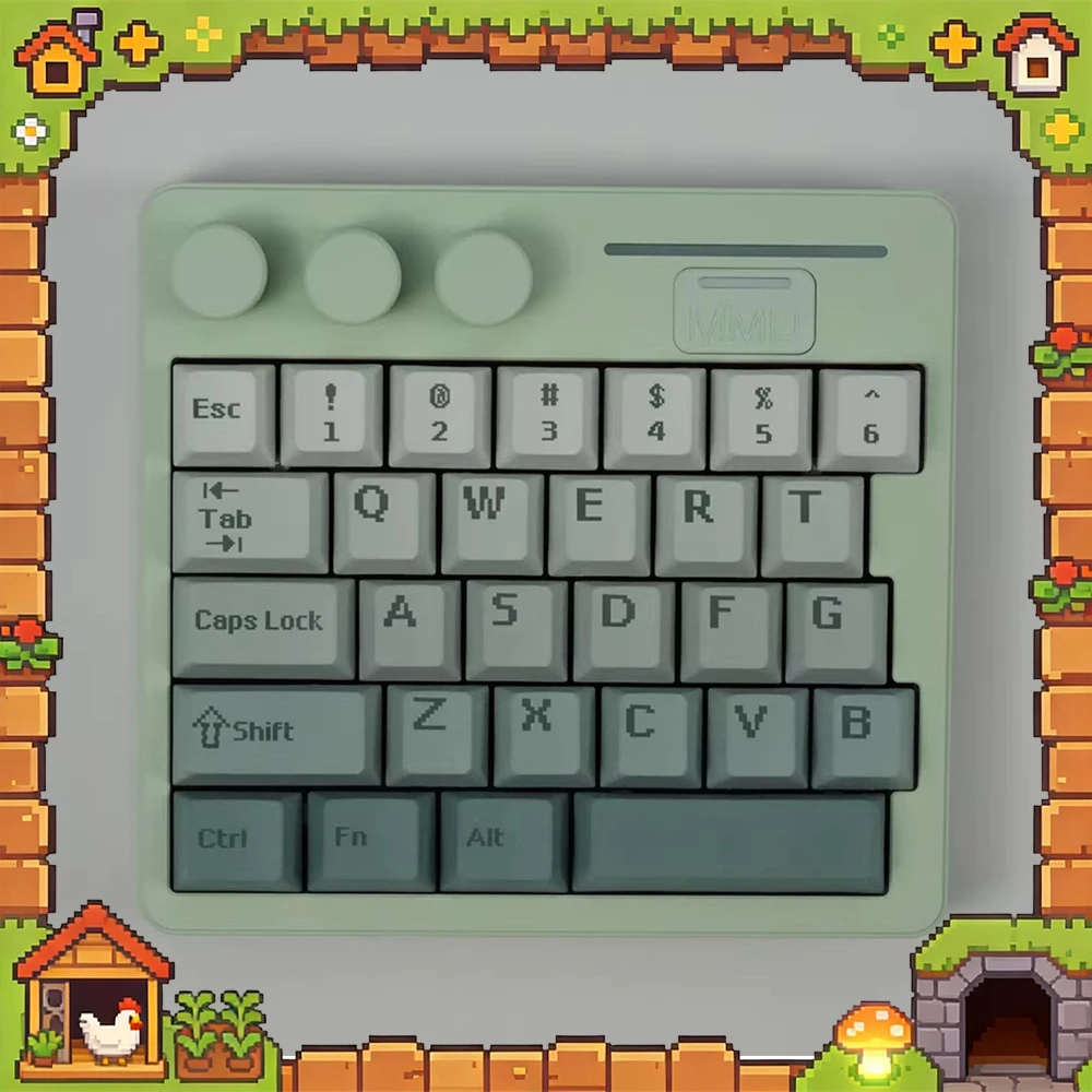 

MMD KM29 wireless keyboard Three Mode Wireless Connection 980MAH Magnetic axis mechanical keyboard For Pc Accessories Gifts