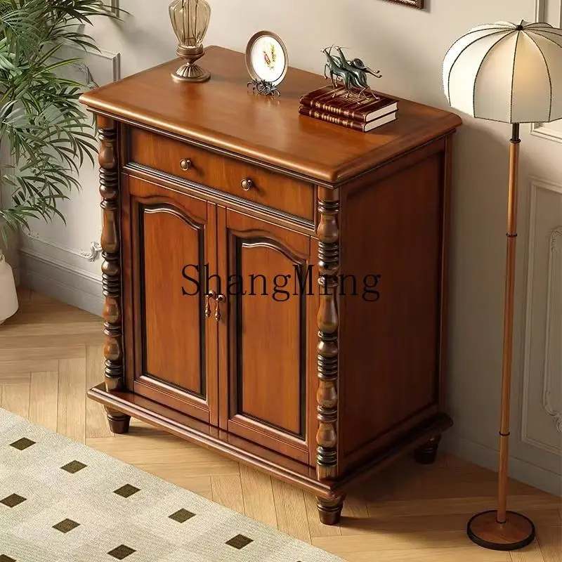 

CLpartition against the wall multi-layer side cabinet retro shoe cabinet simple storage storage foyer entrance entrance aisle