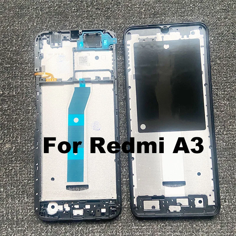 For Xiaomi Redmi A3 Middle Frame Front Bezel Cover Chassis Housing Back Plate LCD Holder Replacement