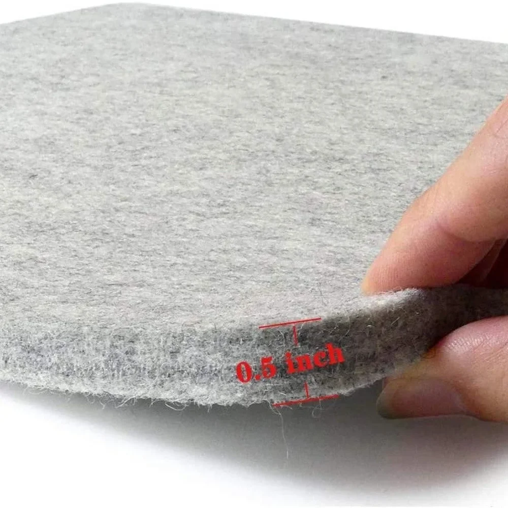 13.5×17 Inch Wool Ironing Mat for Quilting - New Zealand Wool Pressing Pad,Iron The Protective Mesh and Silicone Iron Rest Pad