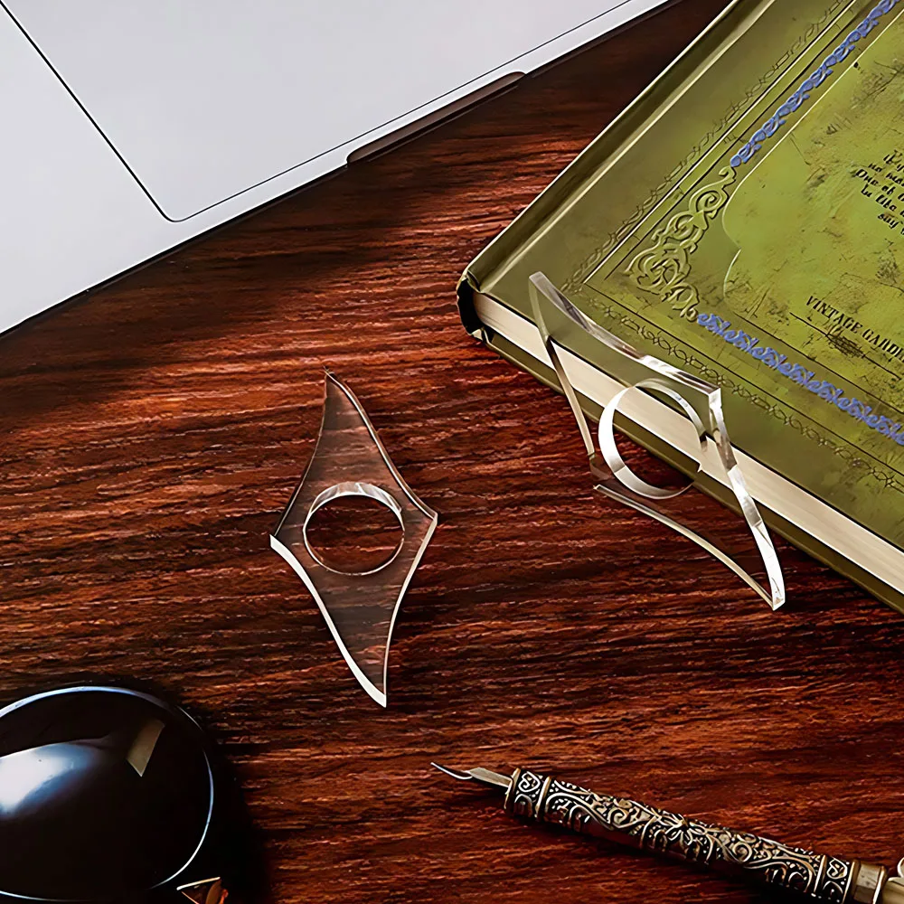 Acrylic Thumb Book Spreader Transparent Book Page Holder For Reading Convenient Reading Helper Book Page Support Accessories