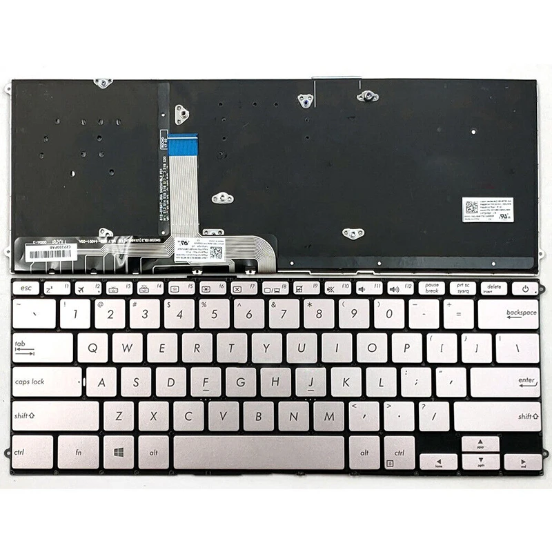 

US Backlit Keyboard For Asus Zenbook UX490 UX490U UX490UA UX490UAR US Keyboard Gray With Backlit