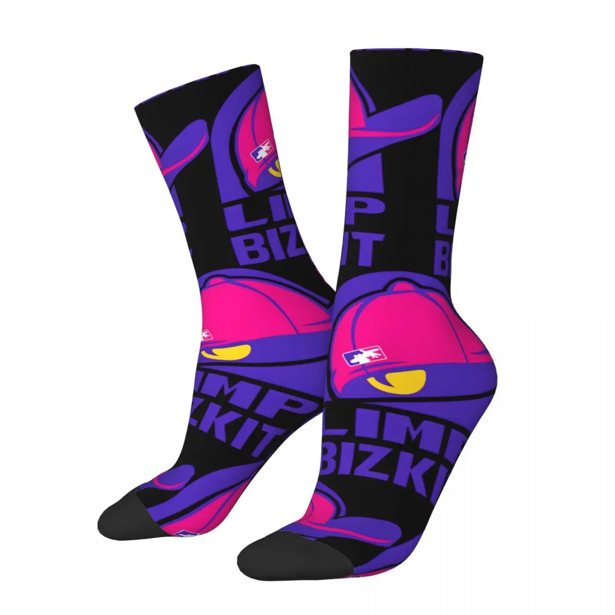 Retro Limp Bizkit Cool Men's compression Socks Unisex Limp Bizkit Street Style Seamless Printed Novelty Crew Sock