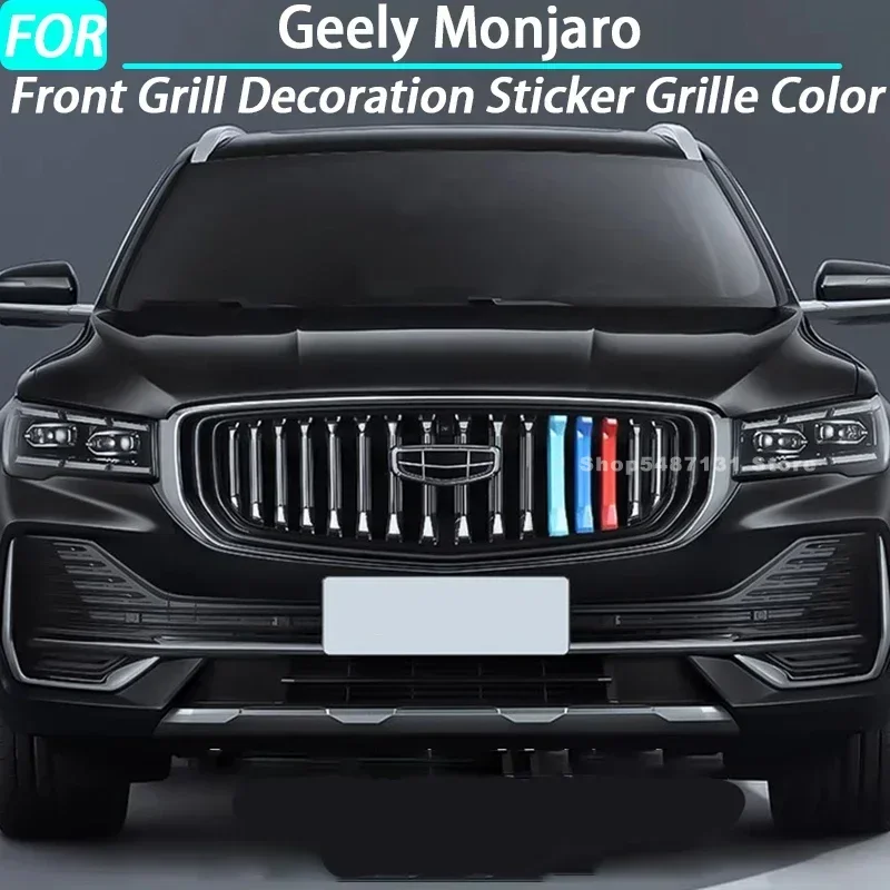 

Car Front Grill Decoration Sticker Grille Color Trim for Geely Monjaro Interior Accessories