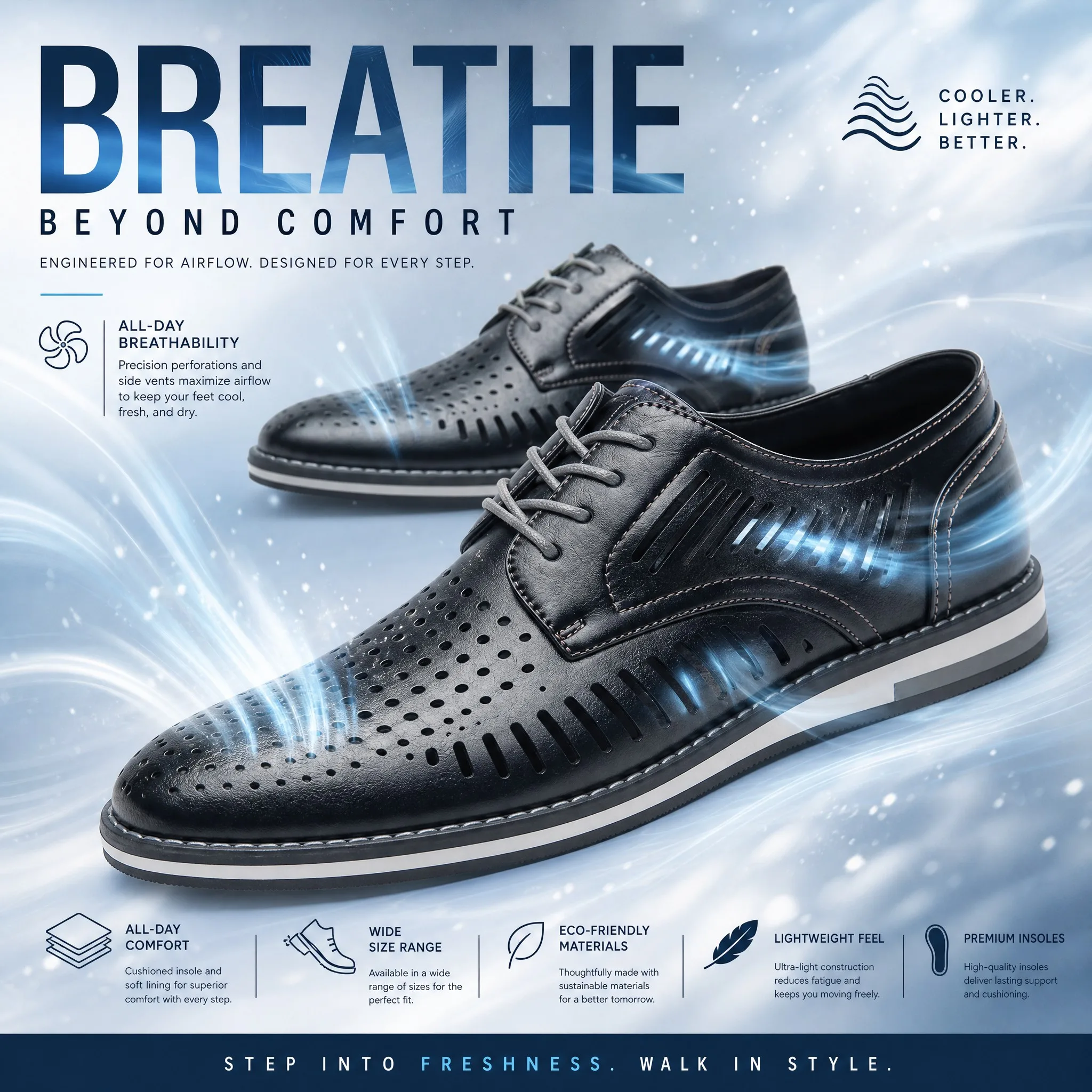 

Breathable Men Casual Shoes Flats With Hole Men Summer Shoes