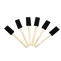 5 Pcs Car Mini Car Wood Handle Tuyere Brush Beauty Mesh Grille Cleaning Details Brush Children Graffiti Sponge Shovel