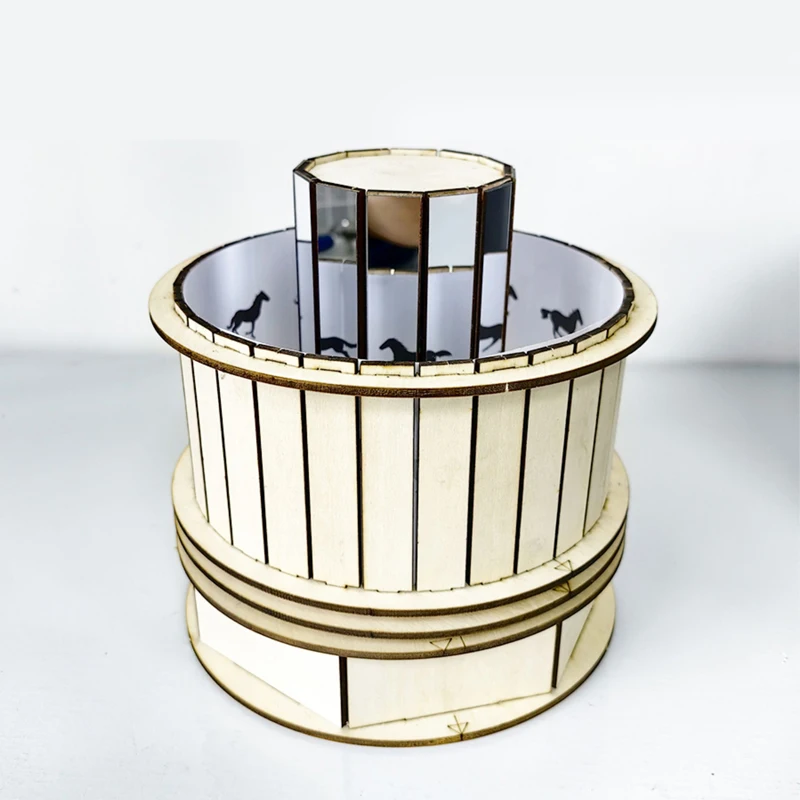 

Phenakistoscope Cartoon Movie Model Kids Science Toy STEM Technology Gadget DIY 3D Puzzle Learning Educational Toys for Children