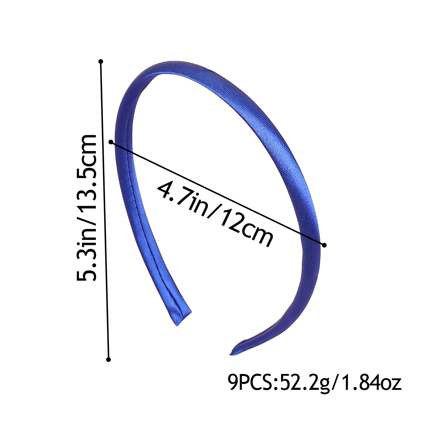 أربطة رأس من الساتان البلاستيكي للنساء والفتيات ، ربطة رأس مانعة للإنزلاق ، إكسسوارات شعر يدوية الصنع ، أربطة رأس ذاتية الصنع ، موضة للأطفال ، 9: 49: 27