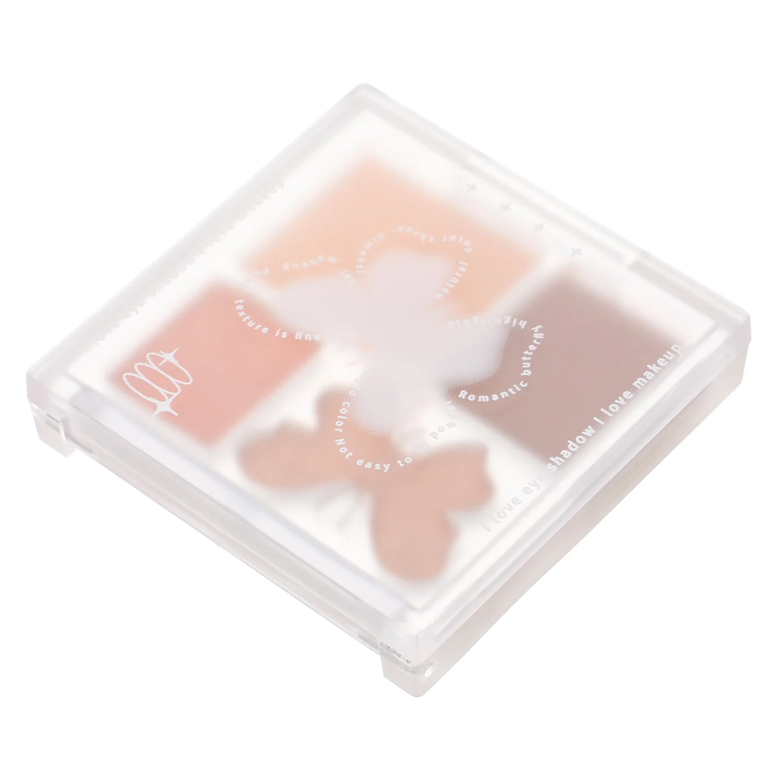 

4 Color Eyeshadow Palette Glitter Makeup Sparkle Shimmer Eye Shadow for Women Party Night Club Brown Eyeshadow