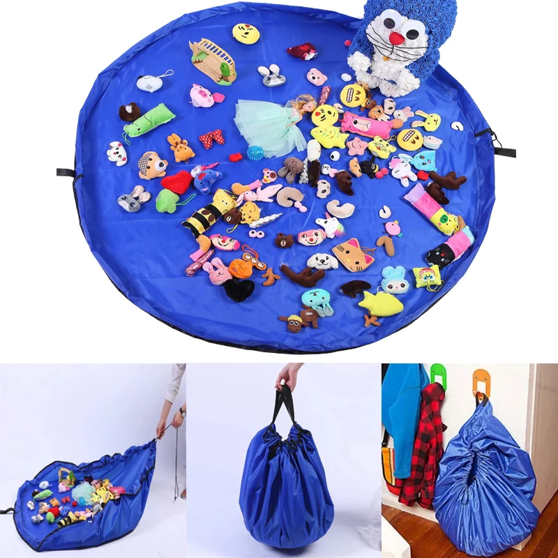 Large Drawstring Quick Storage Bag for Children\'s Toys Home Outdoor Storage Mat Waterproof Storage Bag