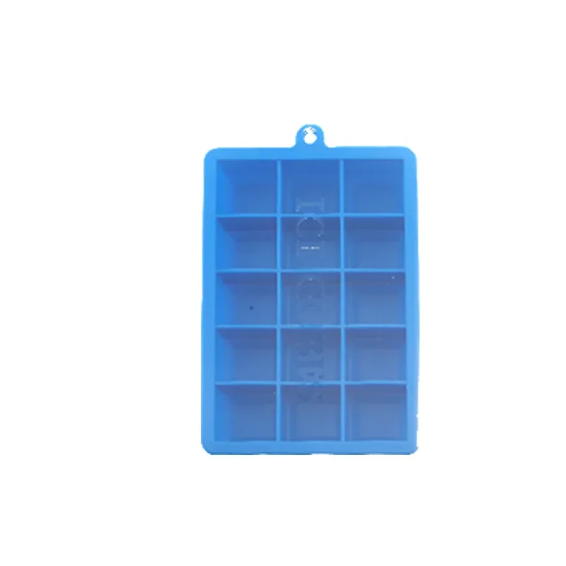 Thick and Large Capacity Lazy Ice Storage Ice Making Box with Lid and Anti Odor Pressing Silicone Ice Tray Mold