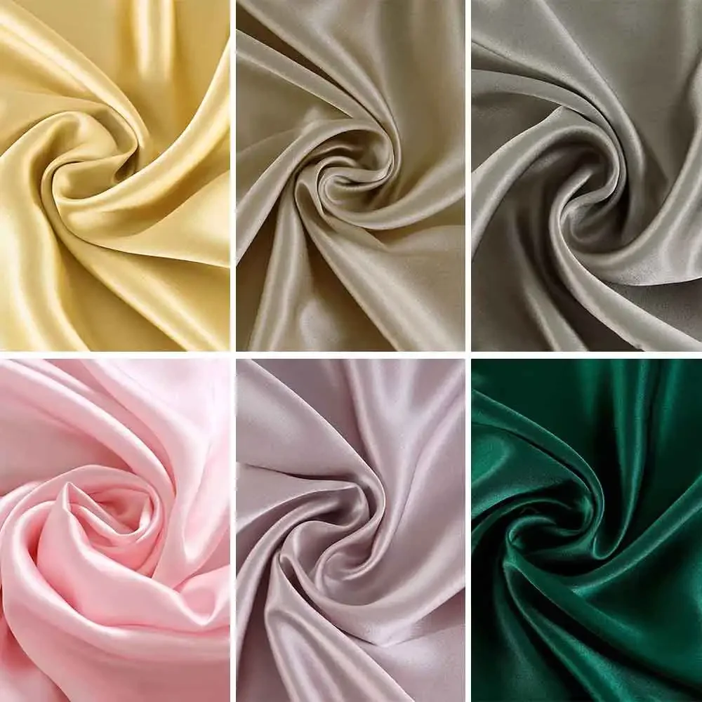 22Momme 280CM Width 100% Natural Pure Mulberry Silk Fabric High Quality Smooth Silk Plain Weave Crepe Satin