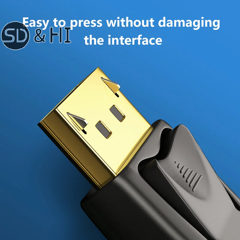 DisplayPort To -compatible Adapter 4K/1080P DP Male To Female -Compatible Converter Video Audio Cable HD Cable For PC TV