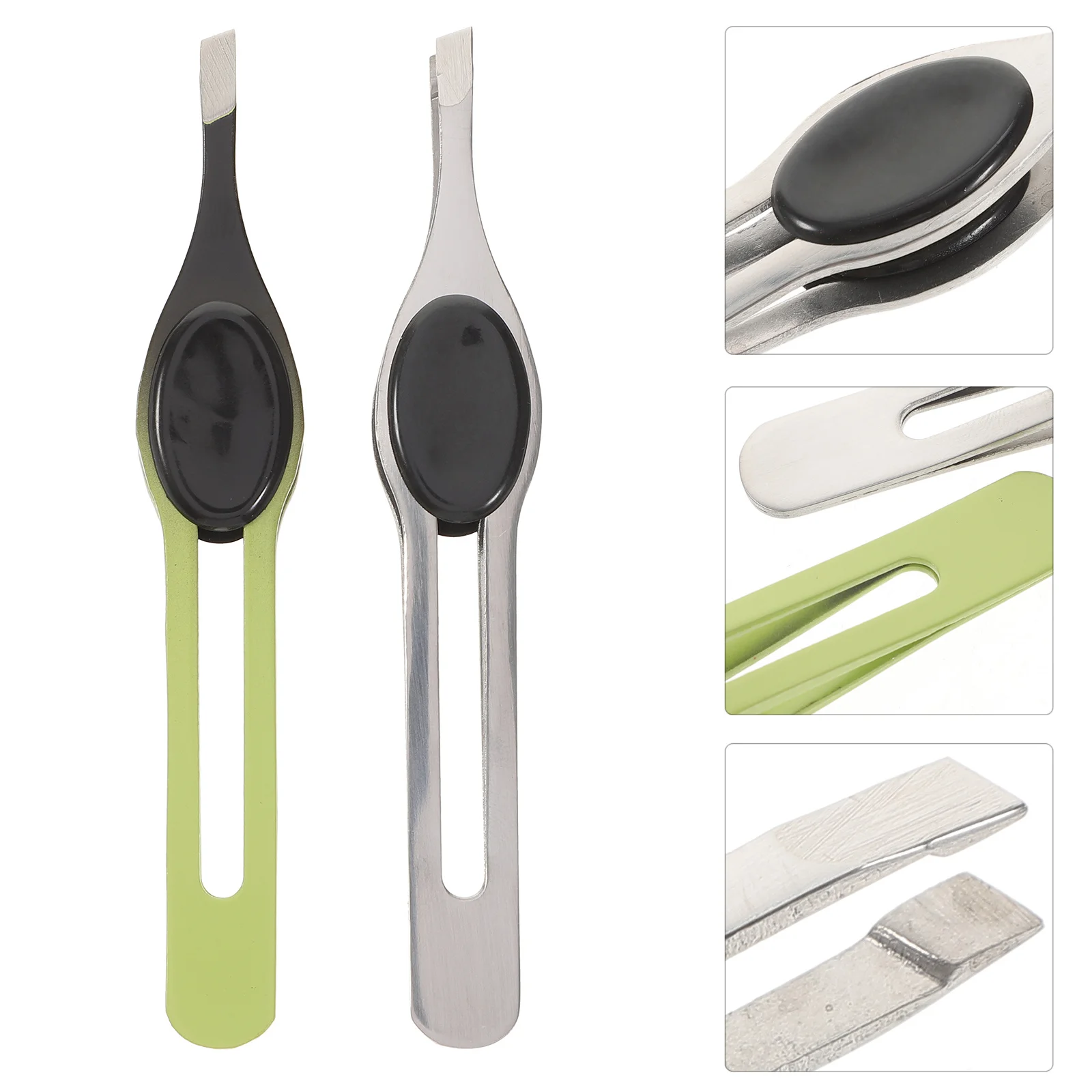 5 個の眉毛ピンセットステンレス鋼眉毛トリミングツール正確な脱毛キットメイクアップツール女性男性旅行用