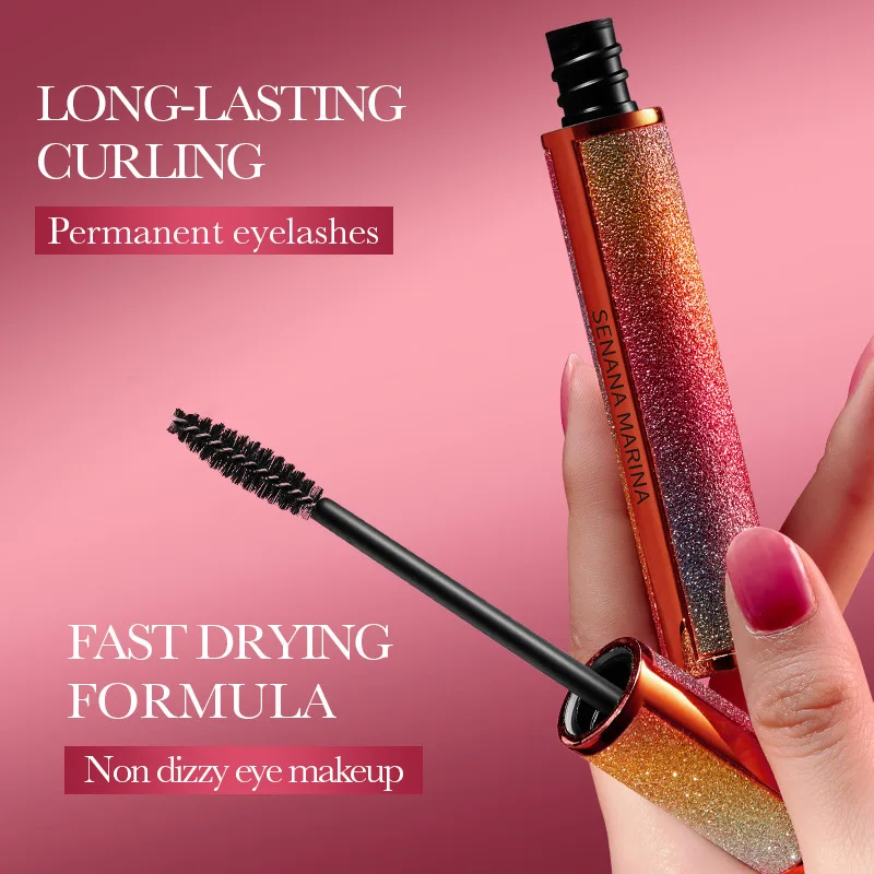 1 Stück Mascara Wasserdicht Verdickung Verlängerung Schnell Trocknend Mascara Pinsel Wimpern Langlebige Locken Schwarz Wimpern Schönheit Werkzeuge