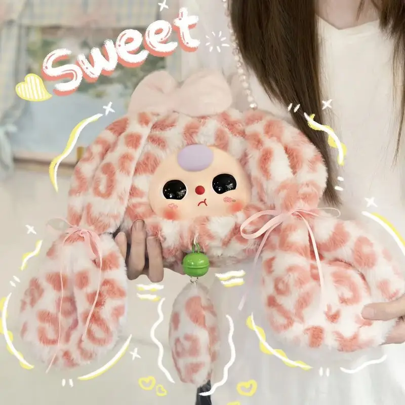 Nuovo arrivo bambino tre super carino fortunato coniglio borsa con cerniera scatola cieca regali festival per ragazze bambola pratica giocattoli Kawaii