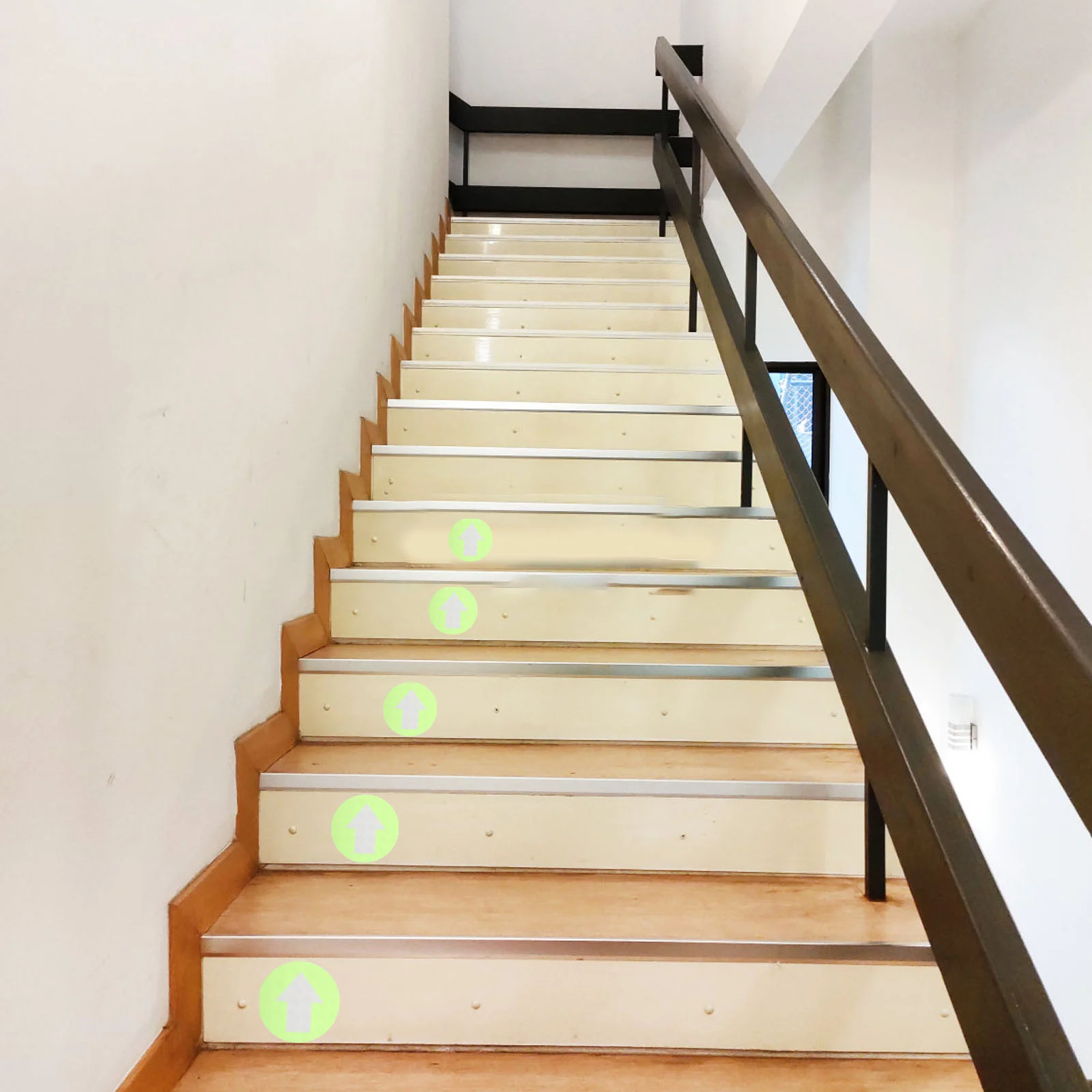 6 Pcs Indicator Smile Your Camera Sticker Reflective Sign Waterproof Stickers Arrow Markers The