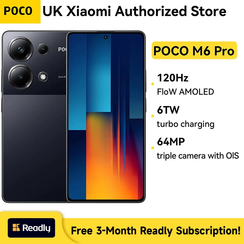 POCO M6 Pro - Smartphone 12+512GB, Helio G99, 6.67