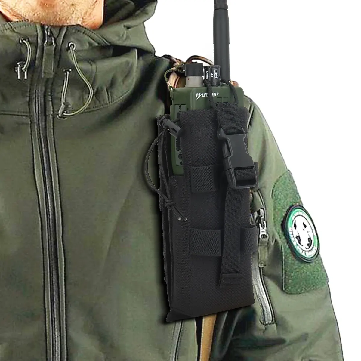 Military Radio Pouch Tactical Walkie-Talkie Bag for PRC 152 Radio Tactical MOLLE Belt Oxford Hunting Vest Outdoor Tool Pouches