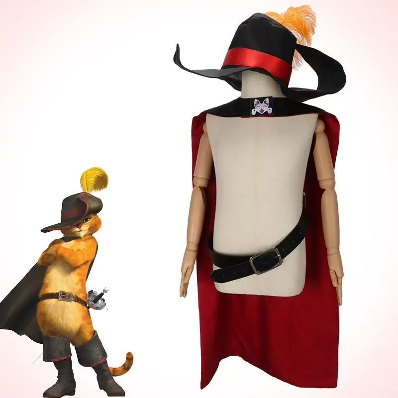 سنور في الأحذية 2 هالوين القط بطل عباءة تأثيري حلي 2026 فيلم جديد الكرتون دور اللعب الزي الكتاب الهزلي مستوحاة الكبار الحجم